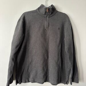Ralph Lauren Charcoal Zip-Up Sweater